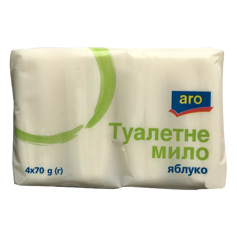 Мило тверде Aro Яблоко (4x70г), туалетне, 280 г (4820195502303)